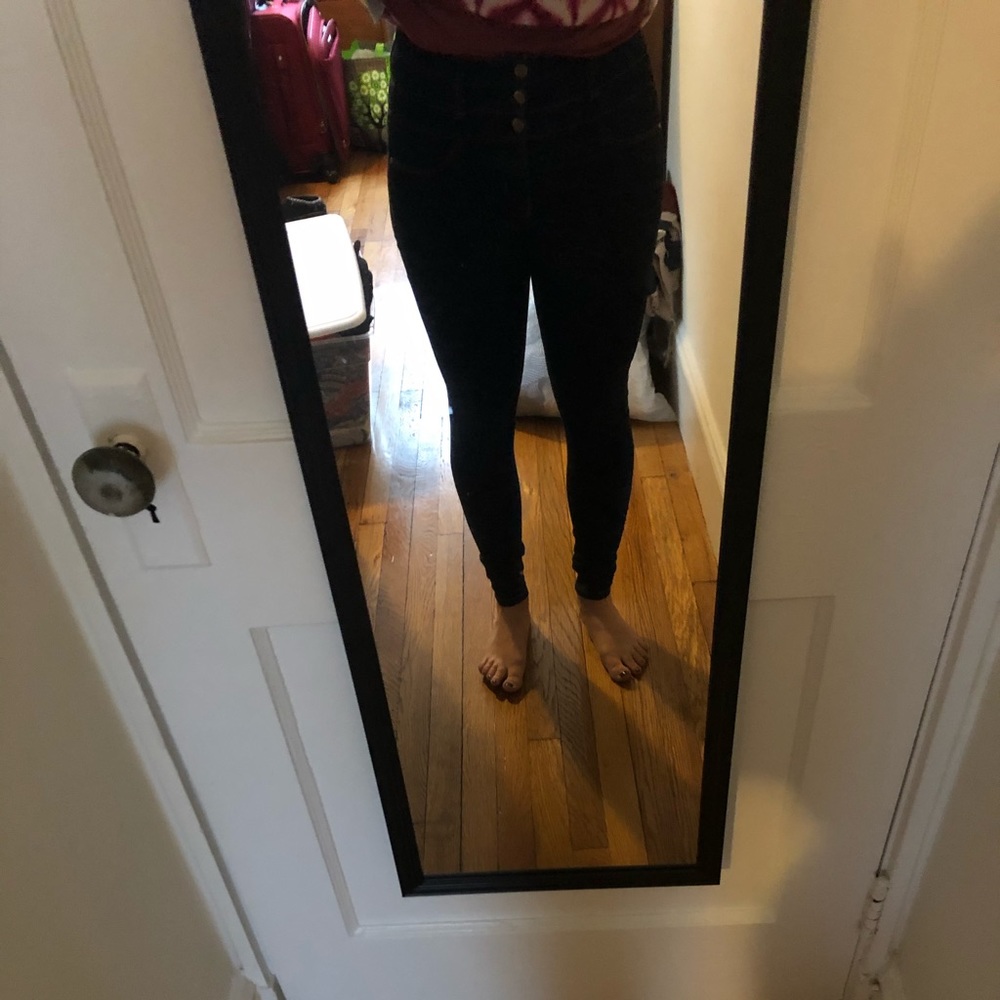 Dark blue jeans